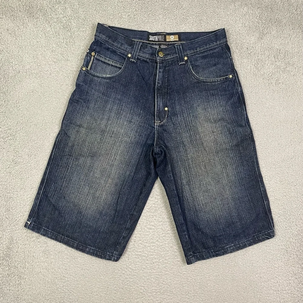 Vintage y2k South‎ Pole baggy jean shorts